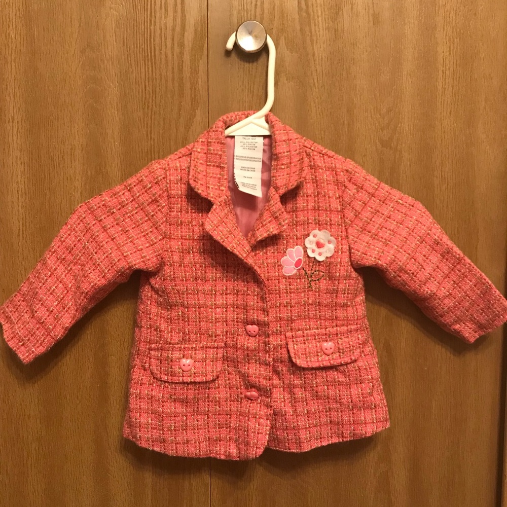 Girl’s Pink Button-Up Jacket